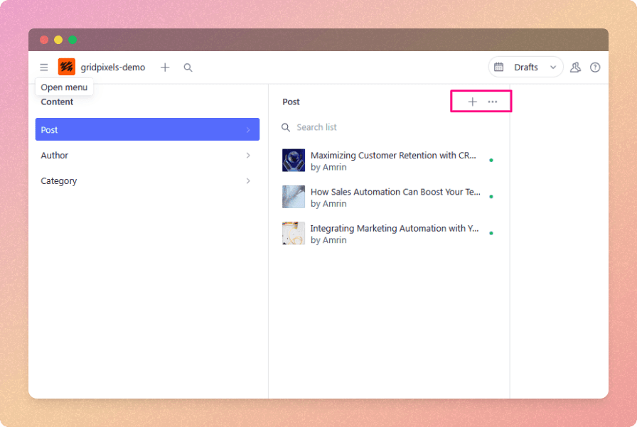 sanity studio overview