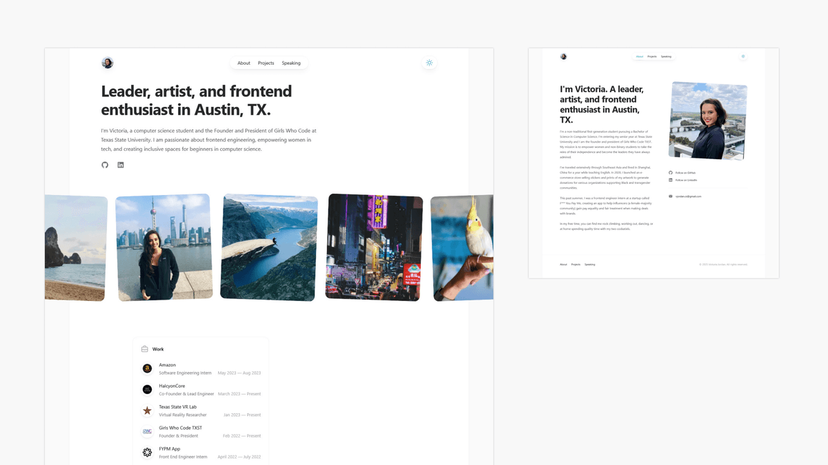 Minimalistic Next.js Portfolio Template