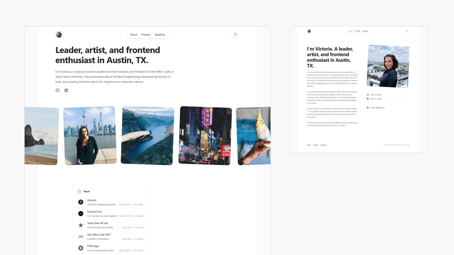 Minimalistic Next.js Portfolio Template preview