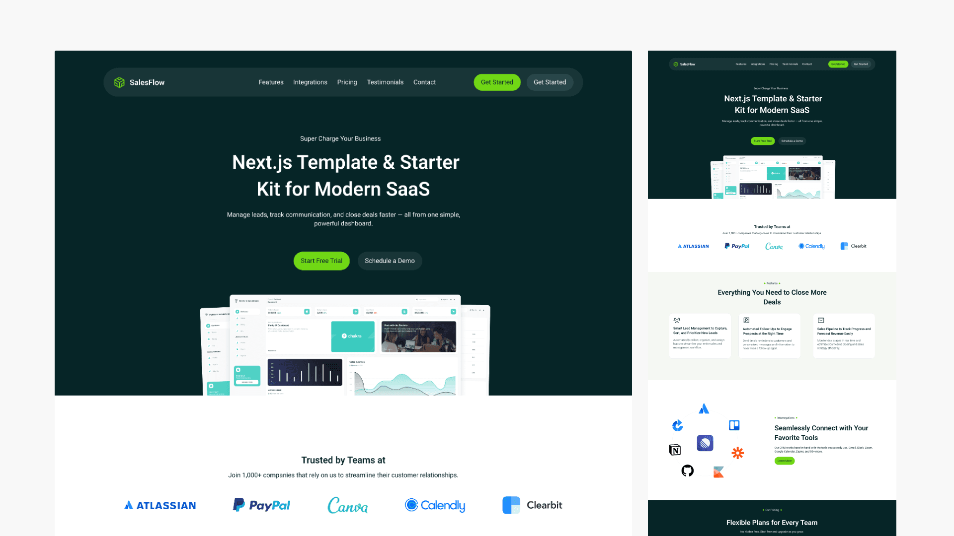 SalesFlow - Next.js Template & Starter Kit for Modern SaaS preview