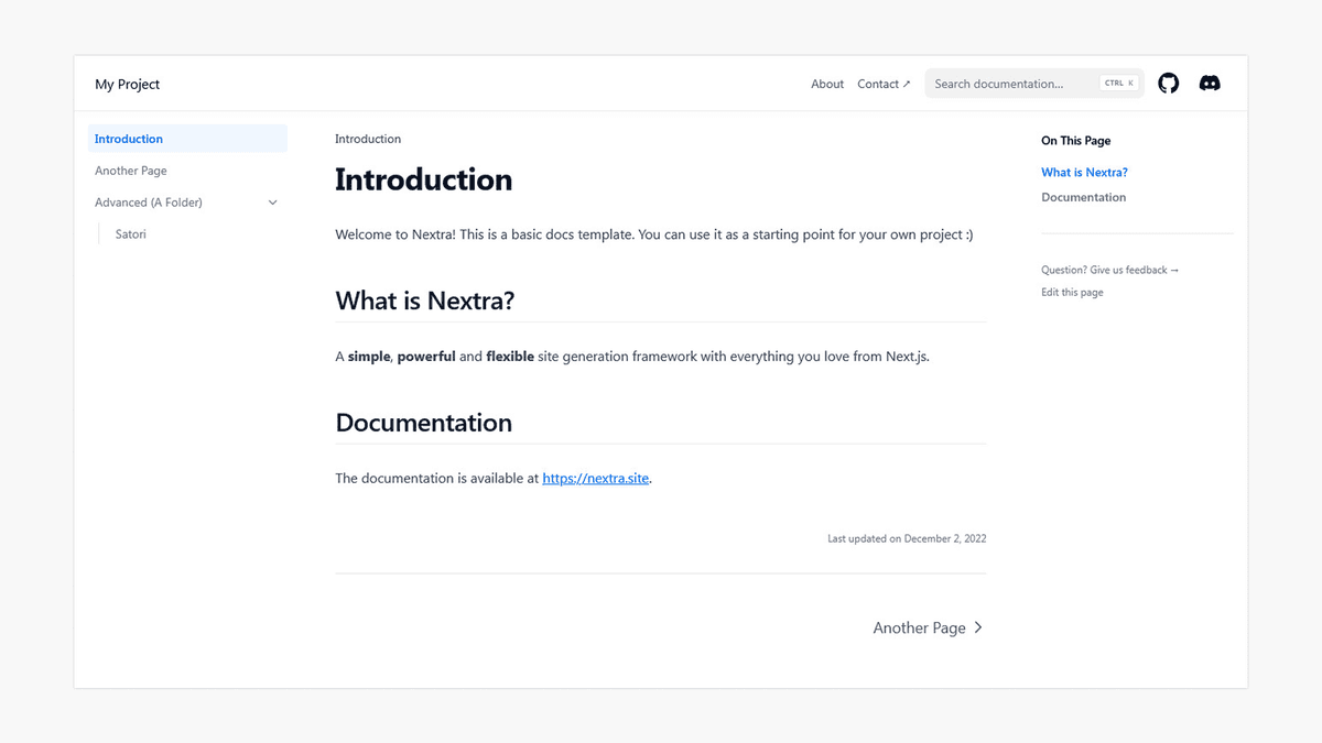 Nextra - Free Next.js Documentation Template