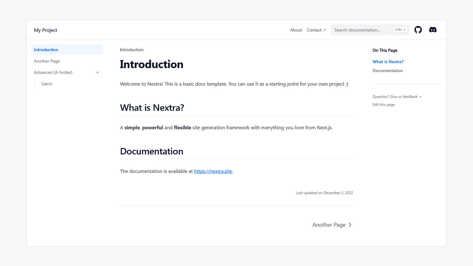 Nextra - Free Next.js Documentation Template preview